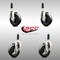 Service Caster 4 Inch 316SS Soft Rubber Swivel 7/8 Inch Expanding Stem Caster Brake SCC, 2PK SCC-SS316EX20S414-SRS-2-TLB-2-78 - alternate 5